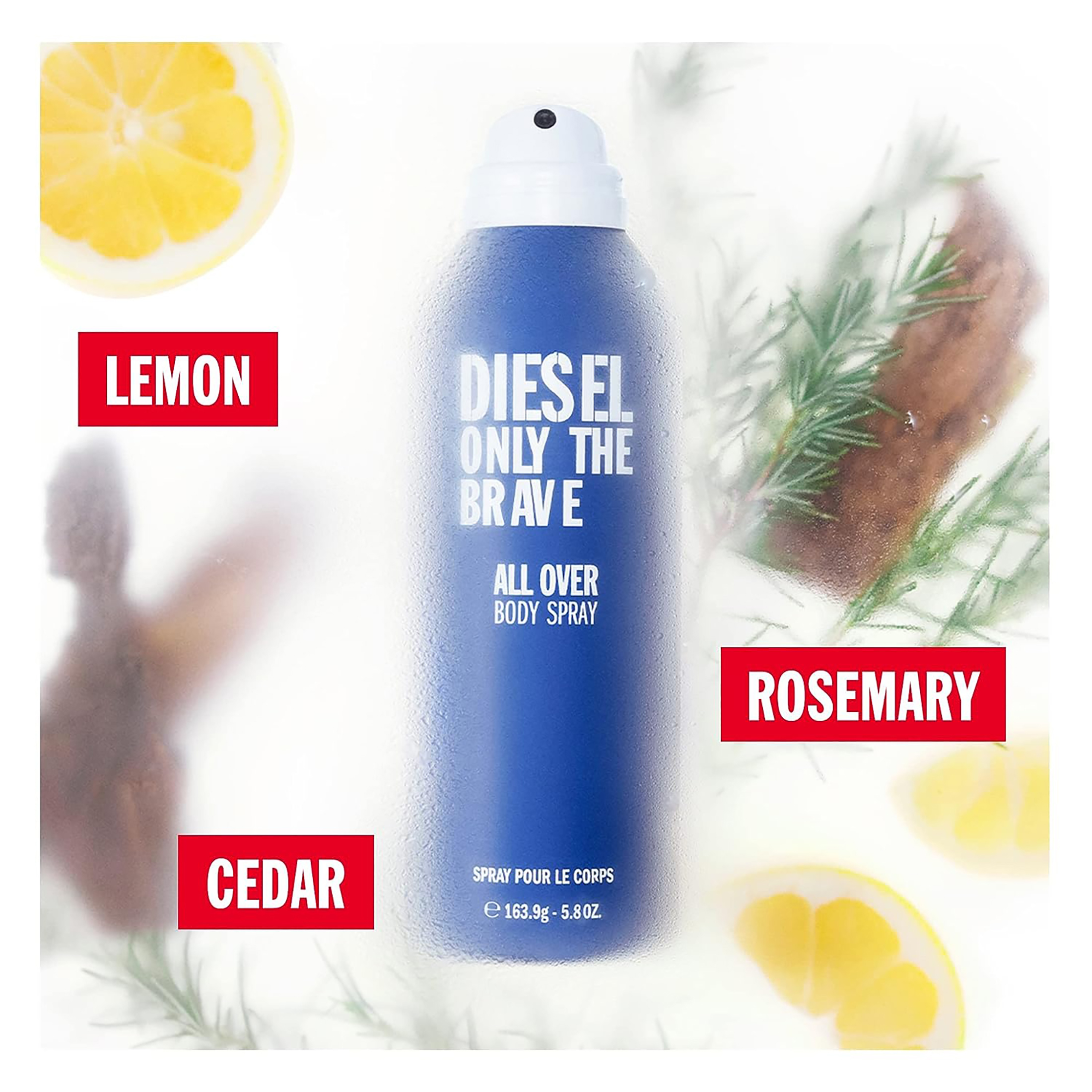 Diesel Only the Brave Body Spray for Men, 5.8 oz - image 2 of 5