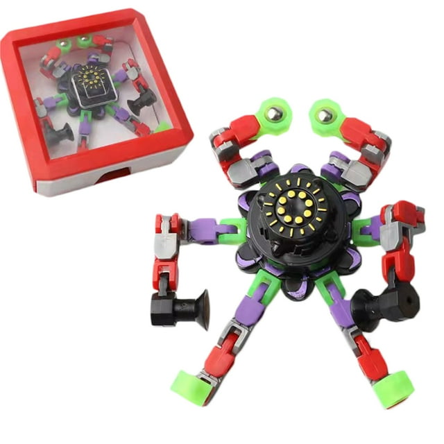 SUNSIOM Mechanical Fidget Spinners Toys Deformable Chain Fingertip Robot