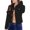 Black, variant on Fall Winter Jackets Coats Cardigan for Women, Lapel Casual Solid Jacket Cardigan Denim Buttons Fashion Jeans Women's Coat Black