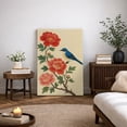 thumbnail image 4 of Canvas Print Vintage Bird Wall Art Chinese Style Decorative for Living Room Bedroom - 32"x48", 4 of 8