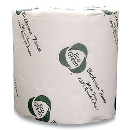 EcoGreen Recycled Two-Ply Standard Toilet Paper 48 Rolls/Carton EBW680