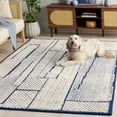 thumbnail image 3 of SAFAVIEH Abstract Tracy Abstract Area Rug, Ivory/Navy, 5' x 8', 3 of 11