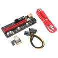 thumbnail image 2 of Tarjeta adaptadora alimentada por extensión de gráficos, PCIE Riser 1X a tarjeta adaptadora alimentada por elevador USB Extensión de gráficos PCIE Riser Diseño de próxima generación, 2 of 8