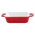 thumbnail image 2 of Binaural Baking Tray Microwave Oven Baking Pan Baked Rice Pan Kitchen Bakeware, 2 of 8