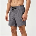 thumbnail image 4 of Rvwovn Men's Quick Dry Athletic Shorts with Zipper Pockets - Lightweight Running & Breathable Workout Shorts, 4 of 5