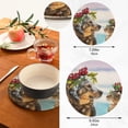 thumbnail image 2 of SKYSONIC Funny Dog Cat Pot Holders Trivets, 2 Pcs Heat Resistant Trivets,Christmas Winter Pet Cotton Thread Weave Mats for Hot Pads Pans Pot Bowl Teapot for Kitchen Decor, 2 of 7