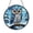 Acrylic 3.5 Inch, variant on Cute Fantasy Owl Stained Glass Suncatcher, Snowy Landscape Window Hanging Decor, Decorative Art Panel, Whimsical Animal Design, Cozy Home Accent, Gift for Owl Enthusiasts