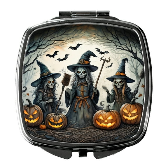 Witches Spooky Halloween Compact Mirror 2.75 in x 3 in