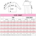 thumbnail image 3 of POPTEM Girls 2-Piece Sweatshirt and Leggings Sets Graphic Outfits Pink Size 7, 3 of 8