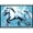 Blue, variant on Carolines Treasures MW1171JMAT Shadow the Horse in blue Door Mat Indoor Rug or Outdoor Welcome Mat 24x36 Doormat 24H X