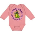 thumbnail image 3 of Inktastic Mardi Gras 2021 Party Alligator Boys or Girls Long Sleeve Baby Bodysuit, 3 of 5