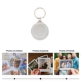 thumbnail image 4 of 50Pcs Portable Acrylic Photo Keyrings Personalised Round Picture Frame Keyring, 4 of 6