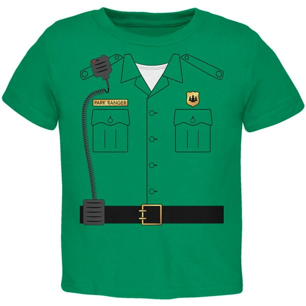 Old Glory - Halloween Forest Park Ranger Costume Toddler T Shirt Kelly ...