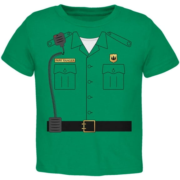 Halloween Forest Park Ranger Costume Toddler T Shirt Kelly Green 4T