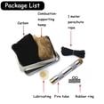 thumbnail image 5 of Piston Fire Starter, Air Compression Fire Tube With 14 Rubber Rings, 1 Rope, 1 Firestarter Wick, 1 Lubricant, Black Kit For Camping, Hiking, Emergency Survival, Outdoor Activities, 5 of 6