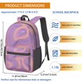 thumbnail image 2 of 17 Inch Lightweight Backpack,PVC Waterproof Oxford Fabric, Ergonomically Designed, with Large Capacity, Adventure Map Print, 2 of 5