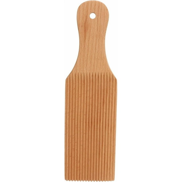 ANKROYU Planche à Gnocchis, Palette en Bois de Hêtre pour Gnocchis Maison, Outil de Fabrication de Pâtes pour Gnocchis Artisanaux Italiens, Design Antiadhésif, Parfait pour Façonner les Gnocchis, Accessoire de Cuisine