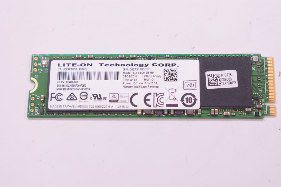 CA18D128 LiteOn 128gb Mlc Pci Express 3.0 X4 Nvme M.2 Hard Drive
