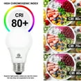 thumbnail image 6 of ENERGETIC A19 LED Light Bulb, 8Watts(60W Equivalent), 5000K Daylight, E26 Base, 760lm, ETL Listed, 24 Pack, 6 of 8