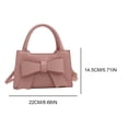 thumbnail image 2 of Bolso Mano para Mujer Hombro Con Lazo PU Pequeño Diseñador, 2 of 6