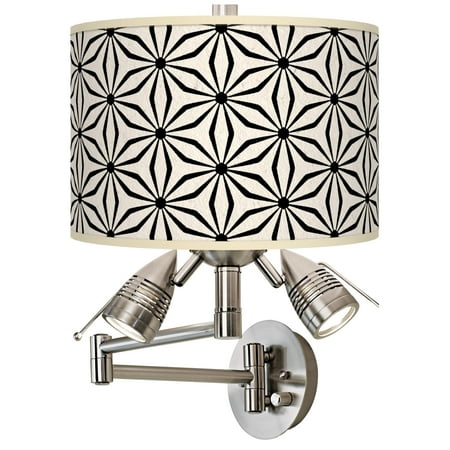 

Giclee Gallery Kaleidoscope Flowers Giclee Plug-In Swing Arm Wall Lamp
