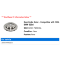thumbnail image 2 of Rear Brake Rotor - Compatible with 2006 BMW 325xi, 2 of 2
