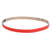 VSM 287208 Abrasive Belt, Coarse Grade, Cloth Backing, Ceramic, 50 Grit, 1/2" Width, 18" Length, Bright Red (Pack of 20)