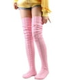 thumbnail image 2 of WRTFVZA Socks Womens Size 9-11,Knit High Boot Socks Extra Long Winter Over The Knee Stockings Leg Warmers For Cold Weather,Funny Socks, 2 of 4