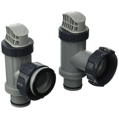 Valve Tub Set - Set of 2 Intex Large Pool Plunger Valve Assemblies - New Model