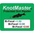thumbnail image 5 of KnotMaster Columbia Black Polarized Bifocal Fishing Sunglasses Readers Unisex Sports w/ +2.50 Gray Lenses, 5 of 7