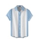 thumbnail image 1 of Mens Manga Corta Botón Abajo Camisas de la Impresión de la Playa Turndown Collar Camisa, Casual Botón Blusa para Hombres, 1 of 3