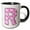Black/White, variant on 3drose, Cute Pink on Pink Hearts Monogram Initial S, 11oz Magic Transforming Mug