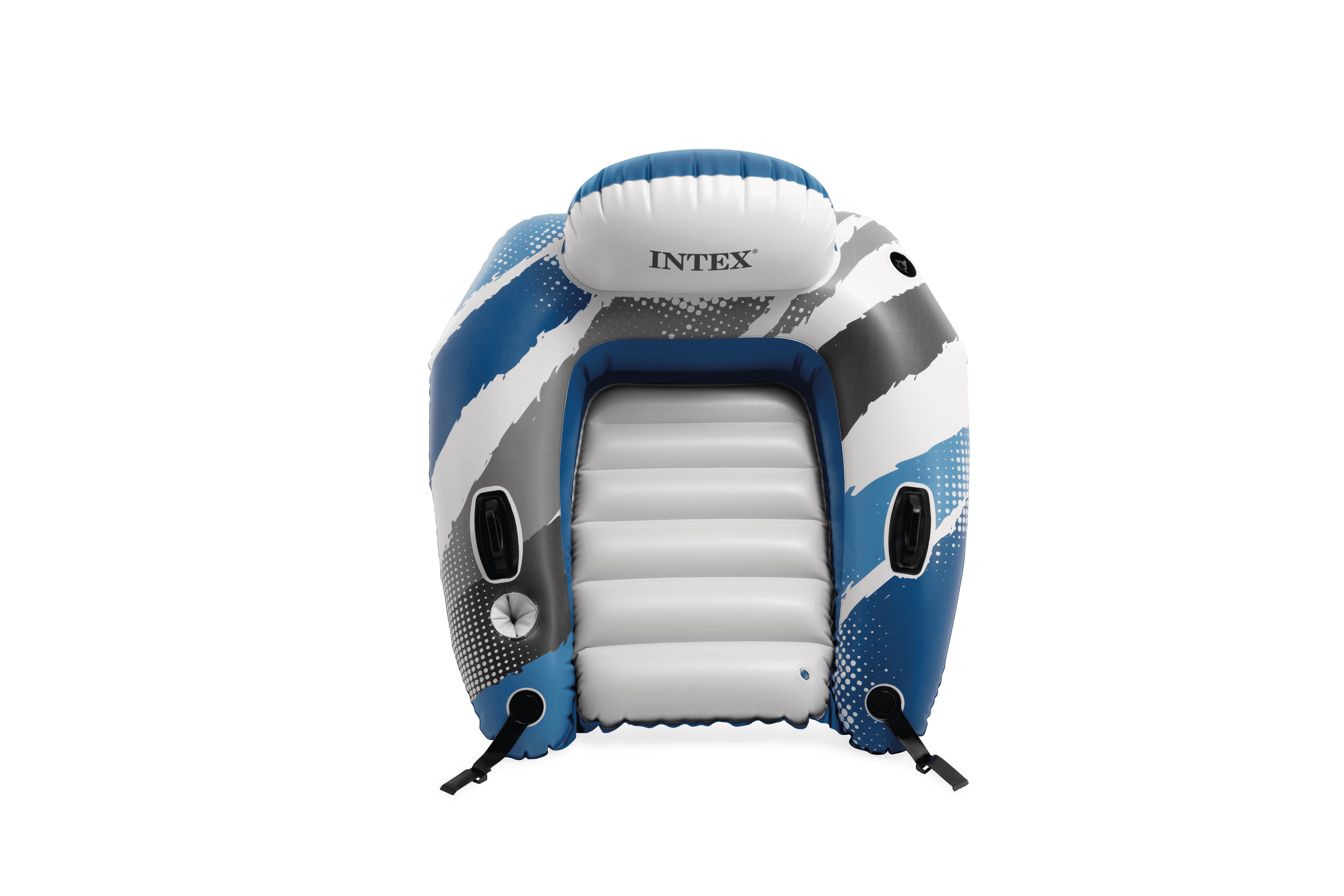 (5 pack) Intex River Run Lounge - Inflatable Floating Water Seat with Quick Connects - River Lake Pool
