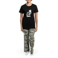 thumbnail image 4 of CafePress - Crazy Cat Lady Women's Dark Pajamas - Women's Short Sleeve Print T-Shirt and Pants Dark Cotton Pajama Set, 4 of 7