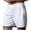 White, variant on Clearance Mens Shorts, Mens Fashion Casual Solid Drawstring Elastic Waist Shorts Side Pokets Short Pants