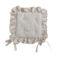 thumbnail image 2 of Cojín de silla con volantes, y transpirable, cuadrado, decorativo, para cocina, patio, jardín, decoración rústica, 2 of 8