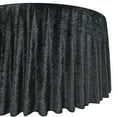 thumbnail image 2 of YOUR CHAIR COVERS - 120 Inch Round Crushed Velvet Tablecloth for Weddings, Quinceanera, Events or Baby Shower - Black, 2 of 5