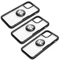 thumbnail image 2 of 3PCS Funda protectora transparente para teléfono móvil de 5,4 pulgadas con soporte para dedo para IOS 12, 2 of 8