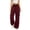 Red, variant on Hvogkswy Cargo Pants Women Drawstring Elastic Waist Jogger Cargo Pants Loose Straight Lightweight Comfy Hiking Pants with Multi Pockets