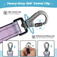 thumbnail image 2 of Heavy Duty Dog Leash, 4-7FT Shock Absorbing Bungee with 2 Padded Handles, Metal Carabiner & Seatbelt for Large Dogs, 2 of 7