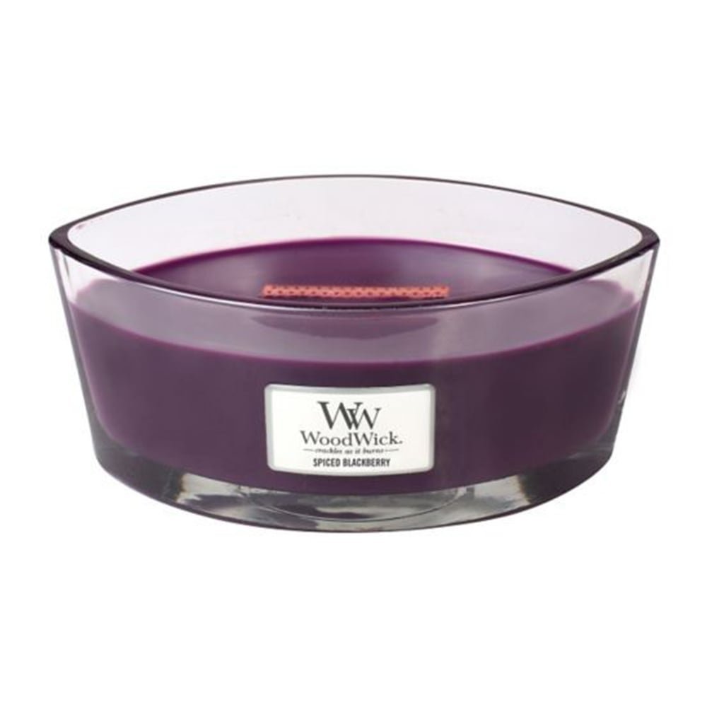 SPICED BLACKBERRY HearthWick Flame Large Scented Candle by By WoodWick