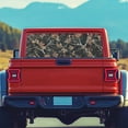 thumbnail image 4 of SEANATIVE Truck Rear Window Decal 66.9" x 22.4" Back Window Graphic Decal for Trucks Pickup SUV Perforated Vinyl Graphic Stickers Universal Fit Car Decorations, Camo Hunting Forest Theme, 4 of 7