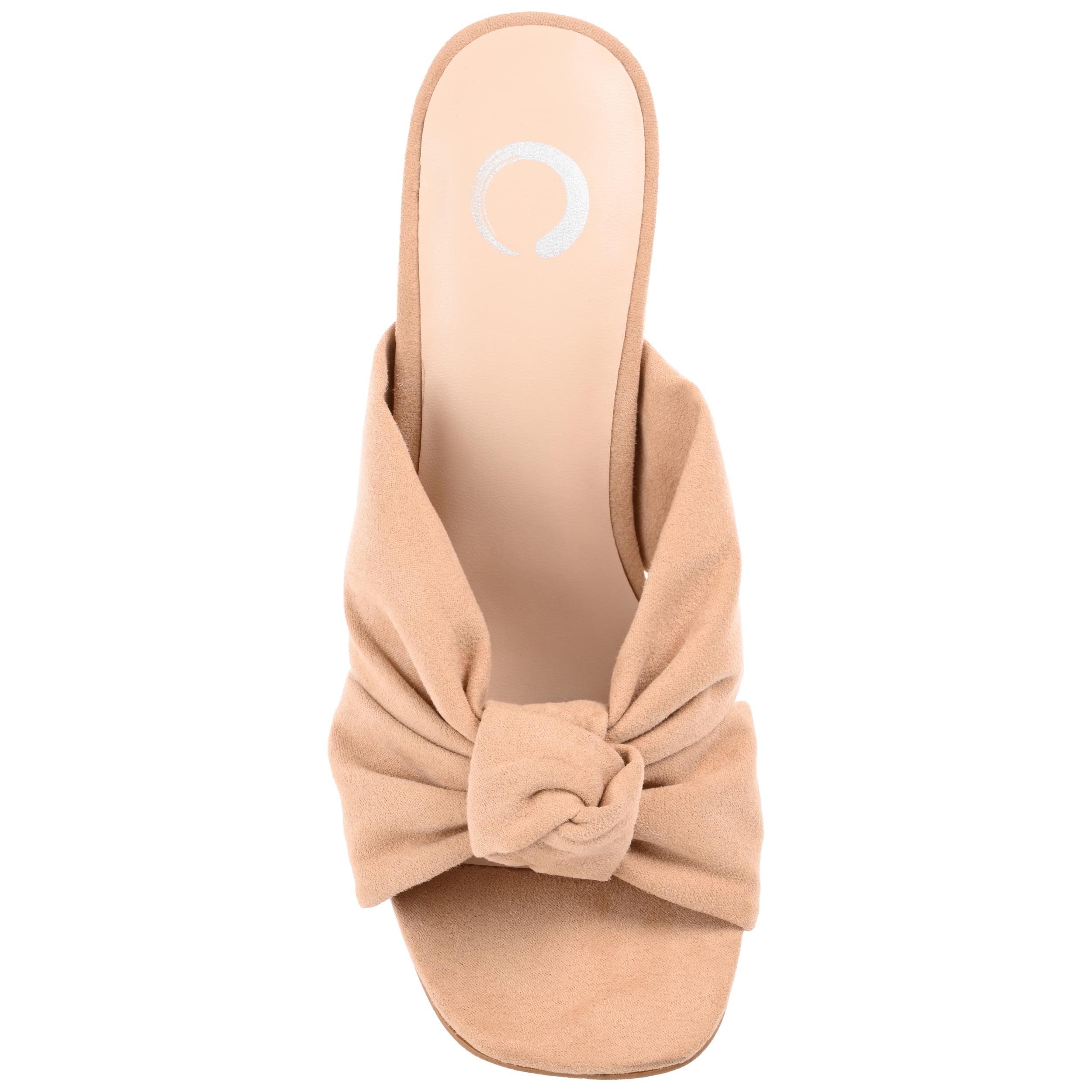 Journee Womens Tabithea Open Square Toe Block Heel Sandals