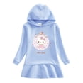 thumbnail image 2 of Vestido estampado de dibujos animados de Hello Kitty para niños, sudadera con capucha sencilla a la moda, vestido, ropa para niños, falda de princesa de algodón para bebés, 2 of 5