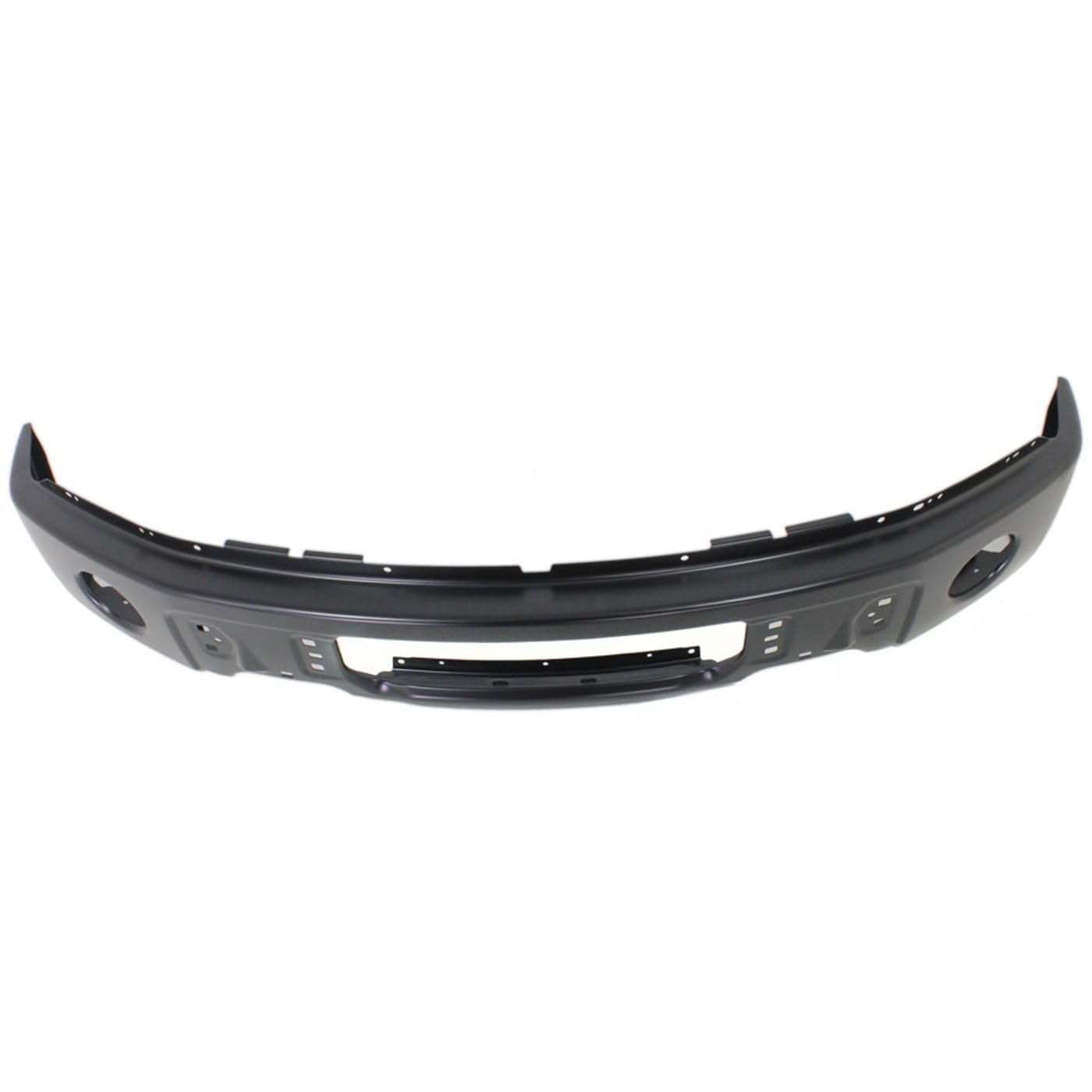 Suitable for Heavy-Duty Front Bumper for 2009-2014 Ford F-150, Black Steel Replacement with Fog Light Holes, No Sensor Holes - Ultimate Protection for Your Truck