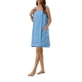 thumbnail image 4 of INSPIRE CHIC Women's Terry Wrap Bathrobe Spa Robe for Gym Pool Shower Bath Towel Robe Shower Dress XL Blue, 4 of 6