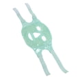 thumbnail image 2 of Compresa de gel frío y caliente con perlas para la cara, suave, para aliviar el estrés y la hinchazón, para dormir, color verde claro, 2 of 14