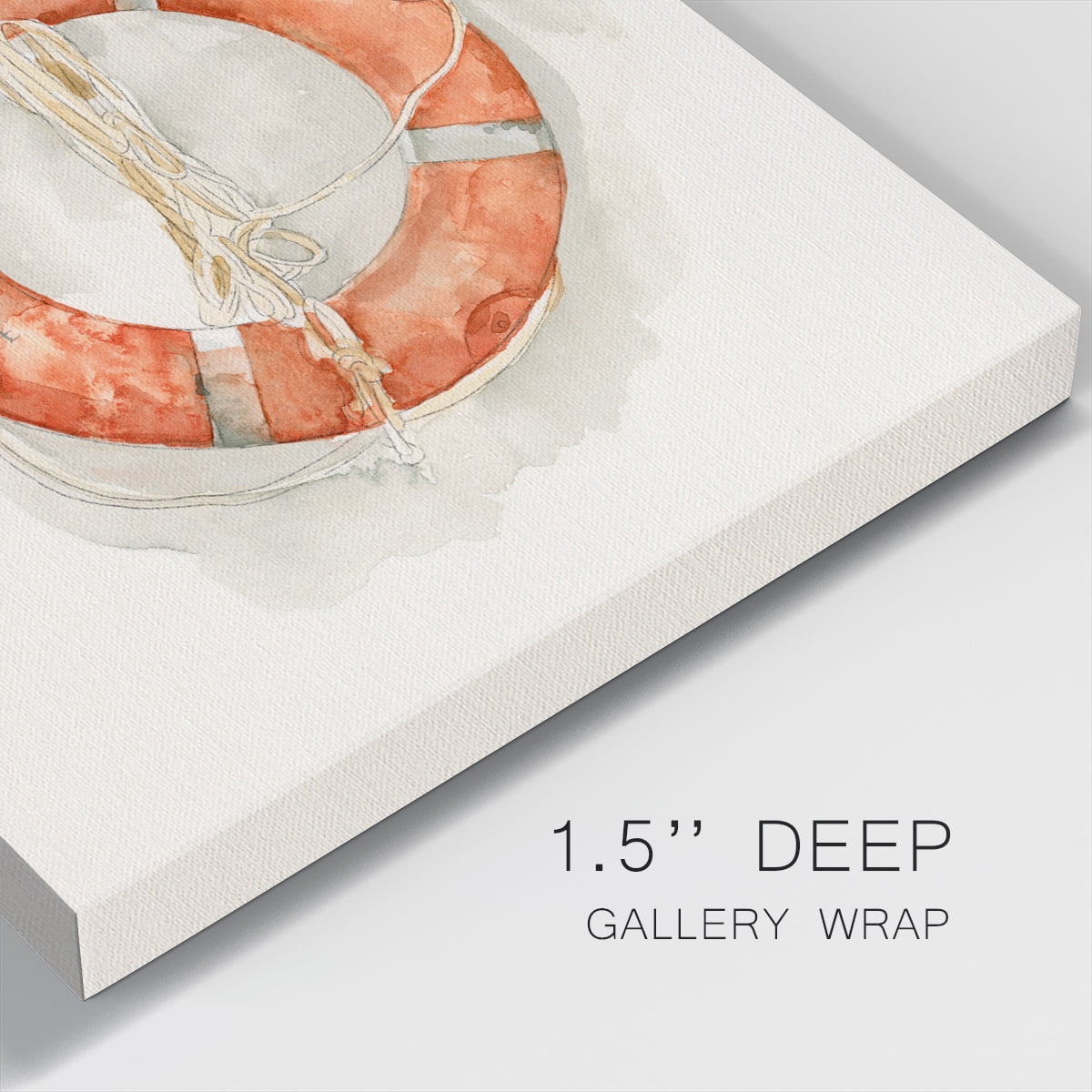 Wexford Home Nautical Safety II-Premium Gallery Wrapped Canvas, 24" x 24" - Ready to Hang