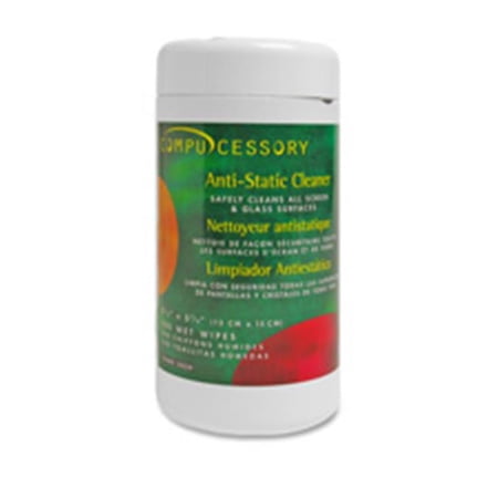 Compucessory Antistatic Cleaning Wipes- 100-Tube