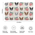 thumbnail image 3 of Boston Terrier Dog and Flower Florals Bathroom Rugs Mat,Non Slip Microfiber Bathroom Rug,Rubber Backing,Soft Bathroom Mats for Bathroom Floor,Tub and Shower,17x27in(43x68cm), 3 of 5